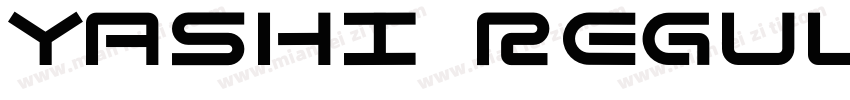 yashi regular字体转换